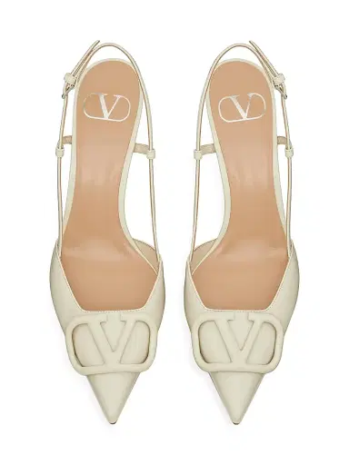 Valentino Garavani Women's VLogo 80MM Signature Patent Leather Slingback Pumps - Rose Cannelle | Thumbnail 10 Valentino Garavani Women's VLogo 80MM Signature Patent Leather Slingback Pumps - Rose Cannelle | Thumbnail 10