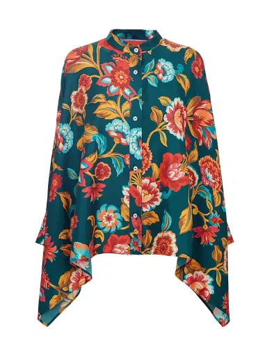 La DoubleJ Women's Foulard Shirt - Hottie Emerald | Thumbnail 1 La DoubleJ Women's Foulard Shirt - Hottie Emerald | Thumbnail 1