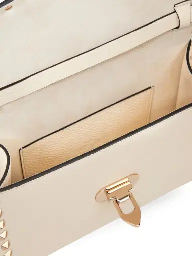 Valentino Garavani Women's Rockstud Grainy Calfskin Crossbody Bag - Light | Thumbnail 5 Valentino Garavani Women's Rockstud Grainy Calfskin Crossbody Bag - Light | Thumbnail 5