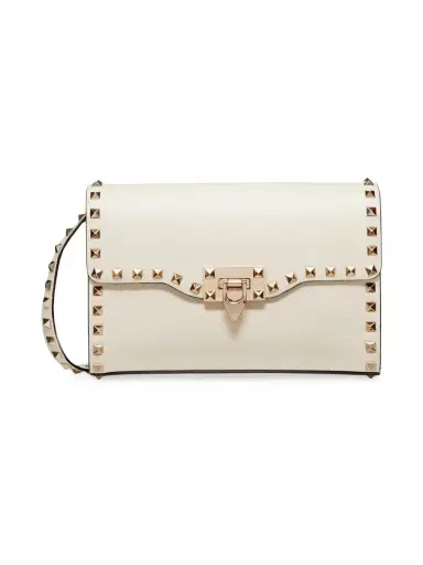 Valentino Garavani Women's Rockstud Grainy Calfskin Crossbody Bag - Light | Thumbnail 7 Valentino Garavani Women's Rockstud Grainy Calfskin Crossbody Bag - Light | Thumbnail 7