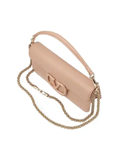 Valentino Garavani Women's Locò Calfskin Shoulder Bag - Rose Cannelle | Thumbnail 6 Valentino Garavani Women's Locò Calfskin Shoulder Bag - Rose Cannelle | Thumbnail 6
