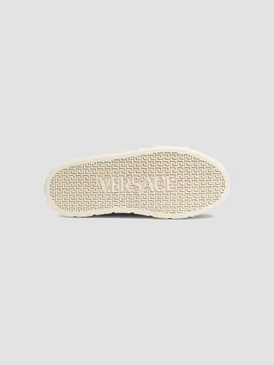 Versace Women's Jacquard Leather-Trimmed Sneakers - Pale Pink | Thumbnail 6 Versace Women's Jacquard Leather-Trimmed Sneakers - Pale Pink | Thumbnail 6
