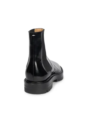 Maison Margiela Men's Tabi Leather Ankle Boots - Black | Thumbnail 3 Maison Margiela Men's Tabi Leather Ankle Boots - Black | Thumbnail 3
