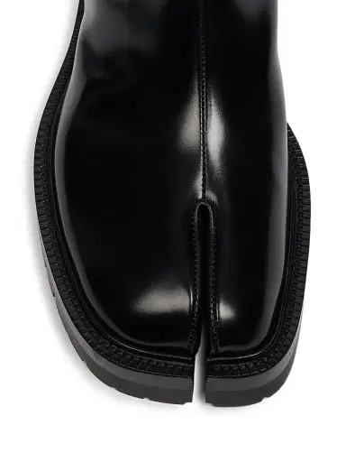 Maison Margiela Men's Tabi Leather Ankle Boots - Black | Thumbnail 4 Maison Margiela Men's Tabi Leather Ankle Boots - Black | Thumbnail 4