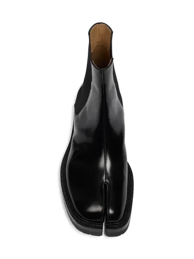 Maison Margiela Men's Tabi Leather Ankle Boots - Black | Thumbnail 5 Maison Margiela Men's Tabi Leather Ankle Boots - Black | Thumbnail 5