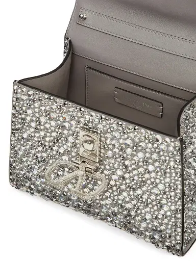 Valentino Garavani Women's Mini VSling Top Handle Bag with Sparkling Embroidery - Crystal | Thumbnail 7 Valentino Garavani Women's Mini VSling Top Handle Bag with Sparkling Embroidery - Crystal | Thumbnail 7