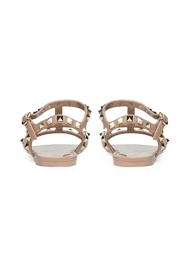 Valentino Garavani Women's Rockstud Flat Rubber Sandals - Poudre - Size 11 | Thumbnail 3 Valentino Garavani Women's Rockstud Flat Rubber Sandals - Poudre - Size 11 | Thumbnail 3
