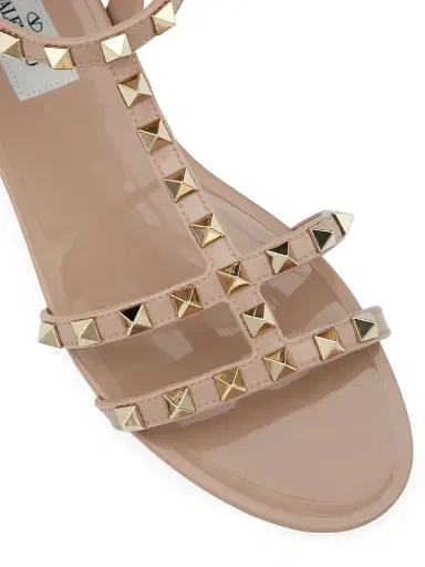 Valentino Garavani Women's Rockstud Flat Rubber Sandals - Poudre - Size 11 | Thumbnail 5 Valentino Garavani Women's Rockstud Flat Rubber Sandals - Poudre - Size 11 | Thumbnail 5
