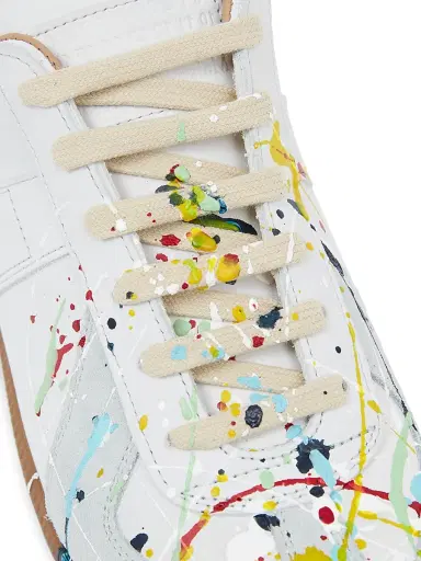 Maison Margiela Men's Replica Paint Splatter Leather Low-Top Sneakers | Thumbnail 4 Maison Margiela Men's Replica Paint Splatter Leather Low-Top Sneakers | Thumbnail 4