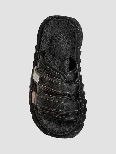 Marsèll Women's x Suicoke Moto Leather Slides - Nero Sandals | Thumbnail 4 Marsèll Women's x Suicoke Moto Leather Slides - Nero Sandals | Thumbnail 4