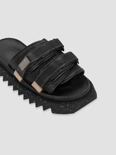 Marsèll Women's x Suicoke Moto Leather Slides - Nero Sandals | Thumbnail 5 Marsèll Women's x Suicoke Moto Leather Slides - Nero Sandals | Thumbnail 5