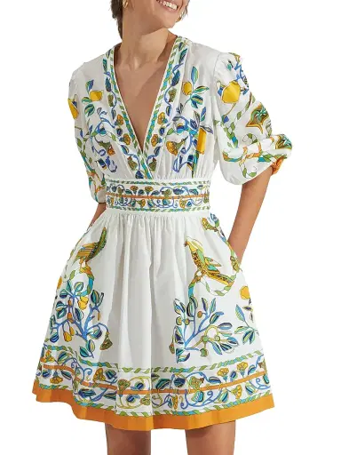 La DoubleJ Women's Margherita Dress - Borboni Placee White | Thumbnail 3 La DoubleJ Women's Margherita Dress - Borboni Placee White | Thumbnail 3