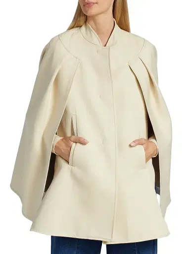 Max Mara Women's Valdez Cotton Cape - 006 | Thumbnail 3 Max Mara Women's Valdez Cotton Cape - 006 | Thumbnail 3