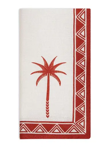 La DoubleJ Large Napkin Set of 2 (45 x 45) - Date Palms Napkin Mattone | Thumbnail 2 La DoubleJ Large Napkin Set of 2 (45 x 45) - Date Palms Napkin Mattone | Thumbnail 2