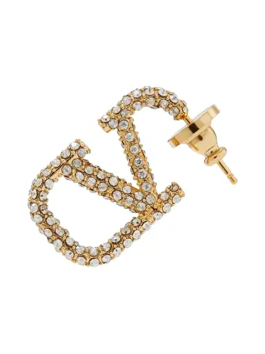Valentino Garavani Women's VLogo Signature Metal Earrings - Gold | Thumbnail 2 Valentino Garavani Women's VLogo Signature Metal Earrings - Gold | Thumbnail 2