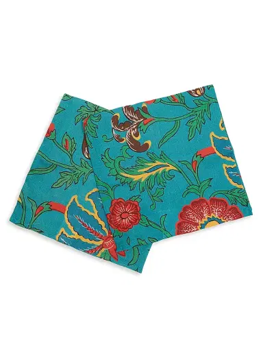 La DoubleJ Large Napkins Set of 2 (45 x 45) - Turquoise | Thumbnail 3 La DoubleJ Large Napkins Set of 2 (45 x 45) - Turquoise | Thumbnail 3