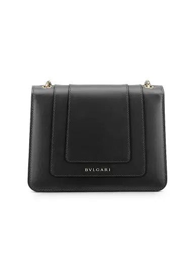 BVLGARI Women's Small Serpenti Leather Crossbody Bag - Black | Thumbnail 4 BVLGARI Women's Small Serpenti Leather Crossbody Bag - Black | Thumbnail 4