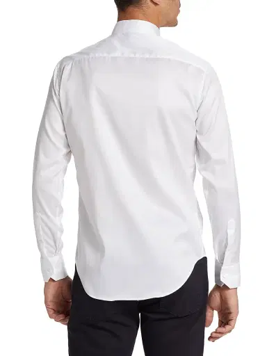 Emporio Armani Men's Ceremony Dress Shirt - White - Size 18.5 | Thumbnail 5 Emporio Armani Men's Ceremony Dress Shirt - White - Size 18.5 | Thumbnail 5