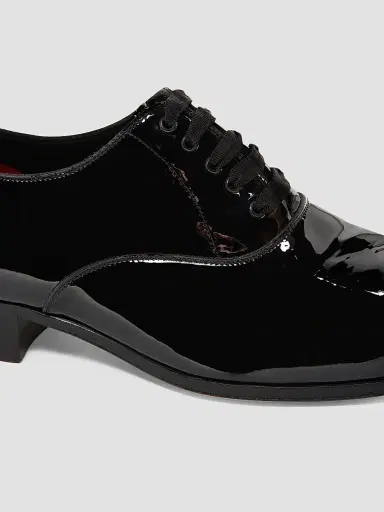 Tom Ford Men's Patent Lace-Up Oxfords - Black - Size 9 | Thumbnail 6 Tom Ford Men's Patent Lace-Up Oxfords - Black - Size 9 | Thumbnail 6