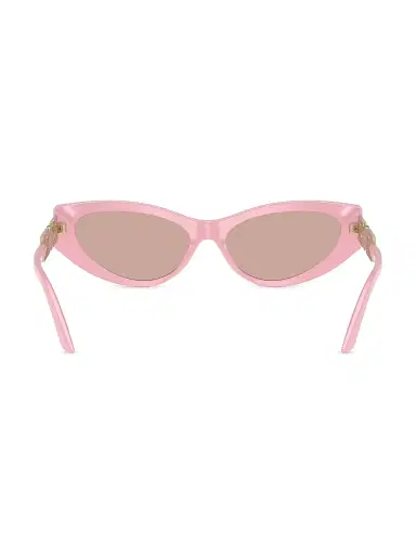 Versace Women's Bright Greca 56MM Cat-Eye Sunglasses - Pink Gold Rose | Thumbnail 4 Versace Women's Bright Greca 56MM Cat-Eye Sunglasses - Pink Gold Rose | Thumbnail 4