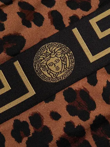 Versace Women's Topeka Bi-Stretch Leopard Underwear - Chestnut Gold | Thumbnail 6 Versace Women's Topeka Bi-Stretch Leopard Underwear - Chestnut Gold | Thumbnail 6