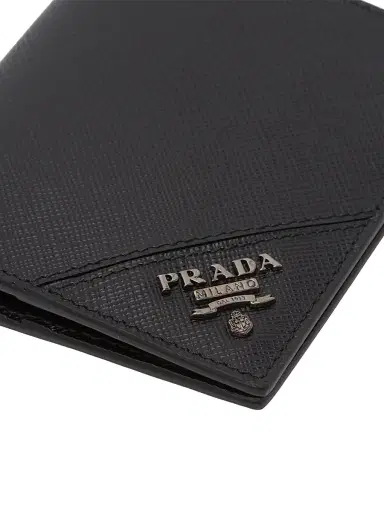 Prada Men's Saffiano Leather Wallet - Black | Thumbnail 5 Prada Men's Saffiano Leather Wallet - Black | Thumbnail 5