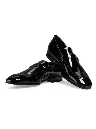 FERRAGAMO Men's Deal Patent Leather Loafers - Nero | Thumbnail 6 FERRAGAMO Men's Deal Patent Leather Loafers - Nero | Thumbnail 6