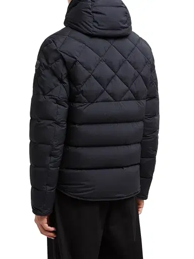 Moncler Men's Cecaud Nylon Diamond-Quilted Down Jacket - Navy Blue | Thumbnail 3 Moncler Men's Cecaud Nylon Diamond-Quilted Down Jacket - Navy Blue | Thumbnail 3