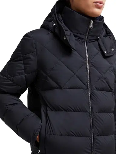 Moncler Men's Cecaud Nylon Diamond-Quilted Down Jacket - Navy Blue | Thumbnail 4 Moncler Men's Cecaud Nylon Diamond-Quilted Down Jacket - Navy Blue | Thumbnail 4