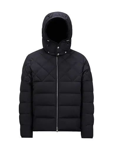 Moncler Men's Cecaud Nylon Diamond-Quilted Down Jacket - Navy Blue | Thumbnail 1 Moncler Men's Cecaud Nylon Diamond-Quilted Down Jacket - Navy Blue | Thumbnail 1
