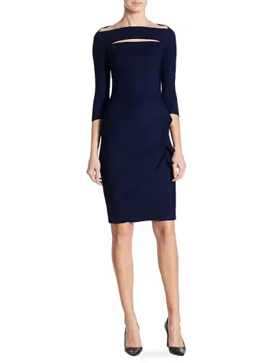 Chiara Boni La Petite Robe Women's Kate Boatneck Dress - Blue Notte | Thumbnail 2 Chiara Boni La Petite Robe Women's Kate Boatneck Dress - Blue Notte | Thumbnail 2