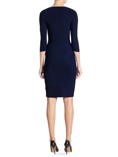 Chiara Boni La Petite Robe Women's Kate Boatneck Dress - Blue Notte | Thumbnail 4 Chiara Boni La Petite Robe Women's Kate Boatneck Dress - Blue Notte | Thumbnail 4