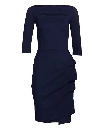 Chiara Boni La Petite Robe Women's Kate Boatneck Dress - Blue Notte | Thumbnail 1 Chiara Boni La Petite Robe Women's Kate Boatneck Dress - Blue Notte | Thumbnail 1