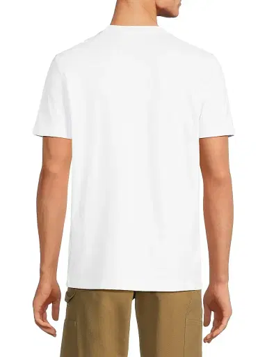 Moncler Men's Logo Cotton T-Shirt - White | Thumbnail 5 Moncler Men's Logo Cotton T-Shirt - White | Thumbnail 5