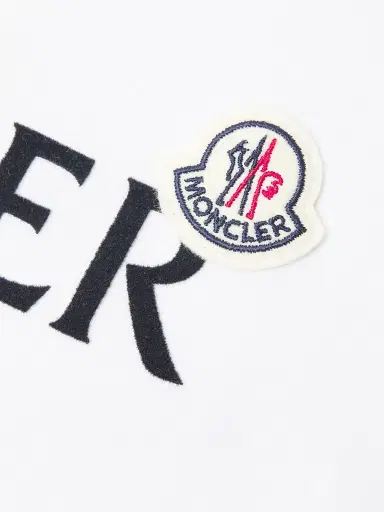 Moncler Men's Logo Cotton T-Shirt - White | Thumbnail 6 Moncler Men's Logo Cotton T-Shirt - White | Thumbnail 6