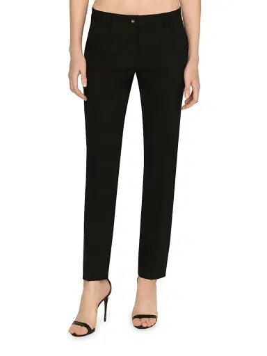 Dolce & Gabbana Women's Wool Tailored Pants - Black - Size 18 | Thumbnail 3 Dolce & Gabbana Women's Wool Tailored Pants - Black - Size 18 | Thumbnail 3