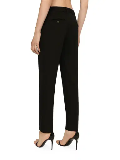 Dolce & Gabbana Women's Wool Tailored Pants - Black - Size 18 | Thumbnail 5 Dolce & Gabbana Women's Wool Tailored Pants - Black - Size 18 | Thumbnail 5