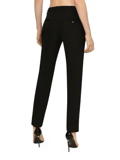Dolce & Gabbana Women's Wool Tailored Pants - Black - Size 18 | Thumbnail 6 Dolce & Gabbana Women's Wool Tailored Pants - Black - Size 18 | Thumbnail 6