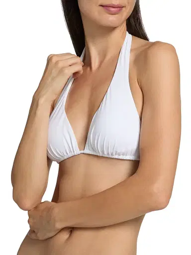 Dolce & Gabbana Women's Halter Bikini Top - Bianco Ottico | Thumbnail 5 Dolce & Gabbana Women's Halter Bikini Top - Bianco Ottico | Thumbnail 5