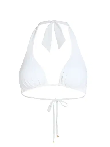 Dolce & Gabbana Women's Halter Bikini Top - Bianco Ottico | Thumbnail 1 Dolce & Gabbana Women's Halter Bikini Top - Bianco Ottico | Thumbnail 1