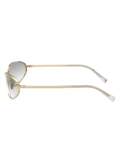 Prada Women's 59MM Oval Sunglasses - Gold Light Grey Gradient | Thumbnail 3 Prada Women's 59MM Oval Sunglasses - Gold Light Grey Gradient | Thumbnail 3