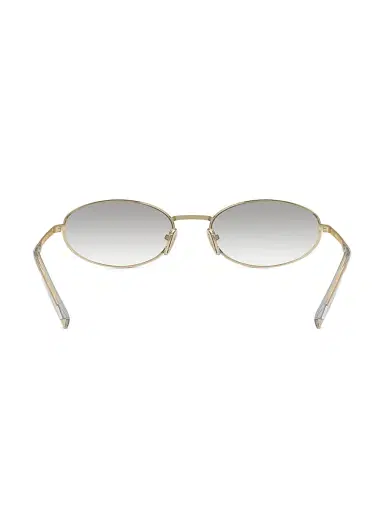 Prada Women's 59MM Oval Sunglasses - Gold Light Grey Gradient | Thumbnail 4 Prada Women's 59MM Oval Sunglasses - Gold Light Grey Gradient | Thumbnail 4