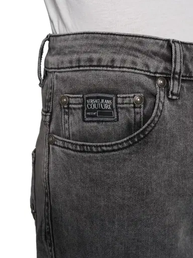 Versace Jeans Couture Men's Stretch Slim-Fit Jeans - Black | Thumbnail 5 Versace Jeans Couture Men's Stretch Slim-Fit Jeans - Black | Thumbnail 5