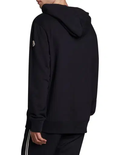 Moncler Men's Embroidered Logo Hoodie - Navy | Thumbnail 3 Moncler Men's Embroidered Logo Hoodie - Navy | Thumbnail 3