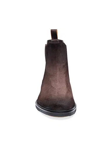 Santoni Men's Easy On Chelsea Boots - Dark Brown | Thumbnail 5 Santoni Men's Easy On Chelsea Boots - Dark Brown | Thumbnail 5