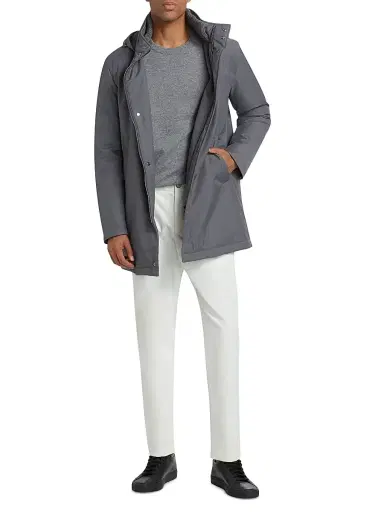 Herno Men's Sub-Zero Down Hooded Parka - Charcoal | Thumbnail 2 Herno Men's Sub-Zero Down Hooded Parka - Charcoal | Thumbnail 2