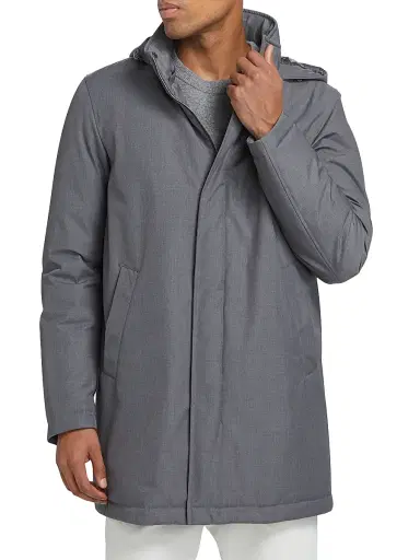Herno Men's Sub-Zero Down Hooded Parka - Charcoal | Thumbnail 3 Herno Men's Sub-Zero Down Hooded Parka - Charcoal | Thumbnail 3
