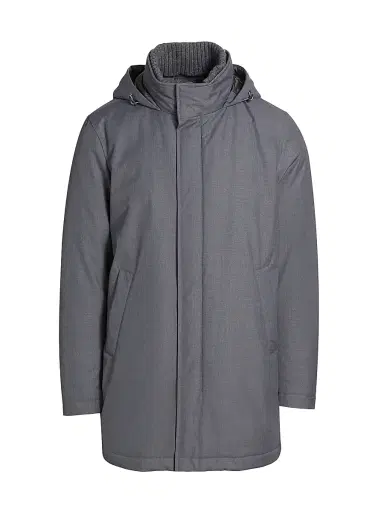 Herno Men's Sub-Zero Down Hooded Parka - Charcoal | Thumbnail 1 Herno Men's Sub-Zero Down Hooded Parka - Charcoal | Thumbnail 1