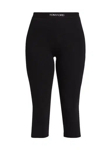 TOM FORD Women's Modal Signature Yoga Pants - Black | Thumbnail 1 TOM FORD Women's Modal Signature Yoga Pants - Black | Thumbnail 1