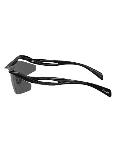Prada Linea Rossa Men's A25S 71MM Cat-Eye Sunglasses - Black Dark Grey | Thumbnail 3 Prada Linea Rossa Men's A25S 71MM Cat-Eye Sunglasses - Black Dark Grey | Thumbnail 3